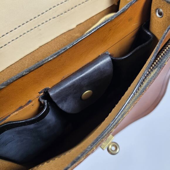 Western Hand Tooled Leather Purse Hippie Boho Embossed Shoulder Bag Western - Picture 8 of 16